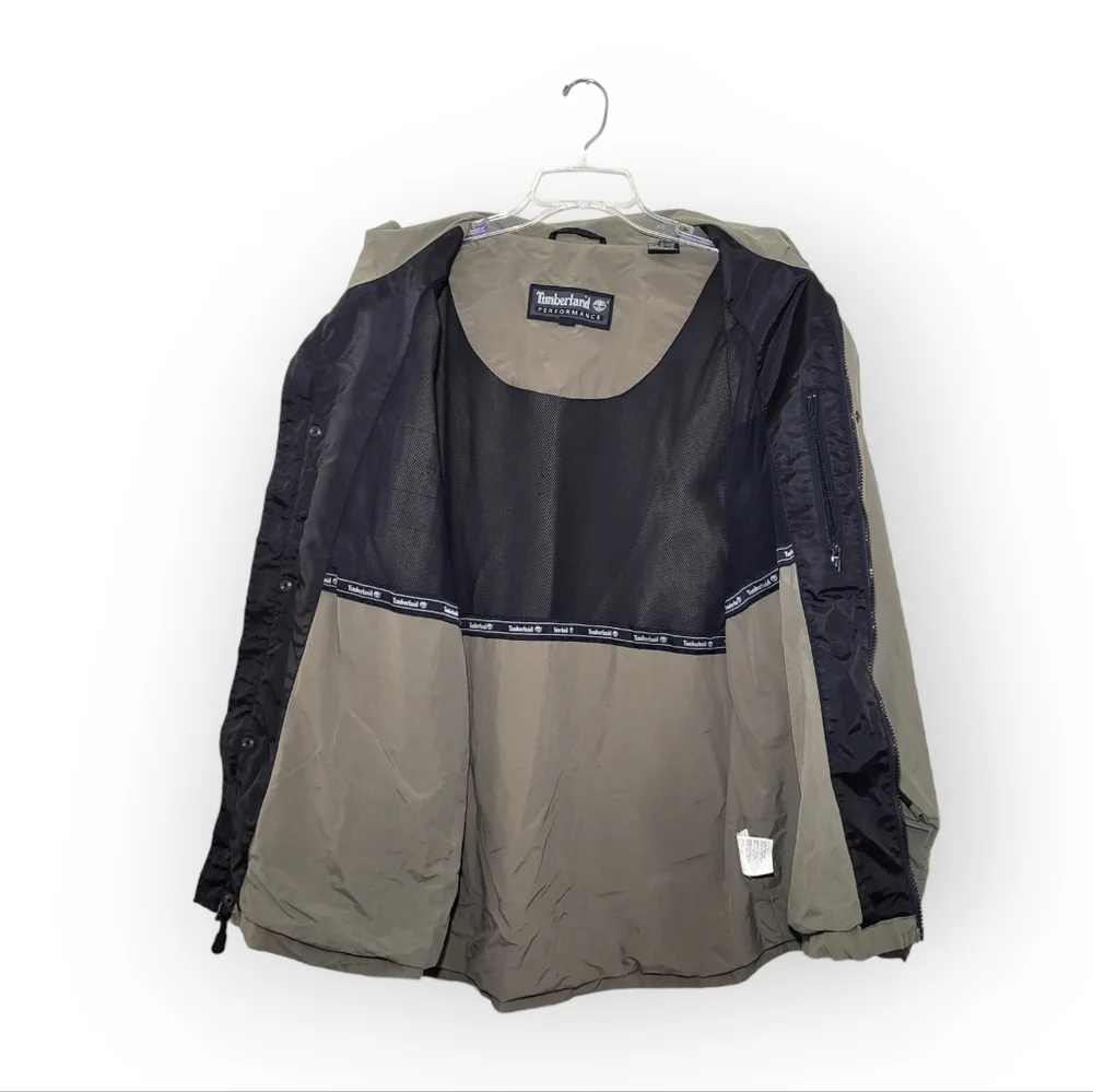 Timberland Vintage Performance Jacket Lightweight Black Tan Medium